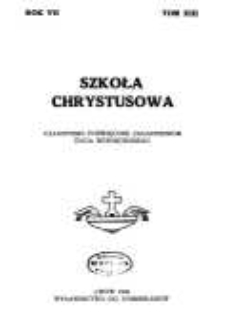 Szkoła Chrystusowa : czasopismo poświęcone zagadnieniom życia wewnętrznego. R. 7 (1936) T. 13