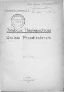 Catalogus hagiographicus Ordinis Praedicatorum