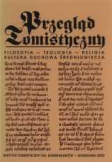 Przegląd Tomistyczny : rocznik poświęcony historii teologii. T. 11 (2005)